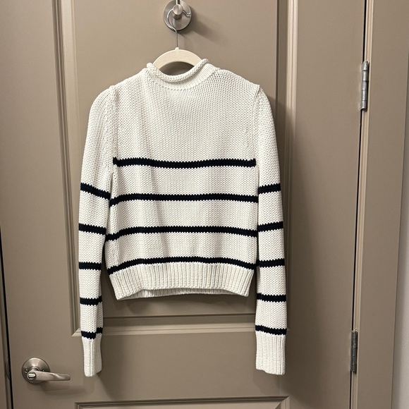 La Ligne Mini Marina Sweater, Ivory/Navy - Picture 10 of 10